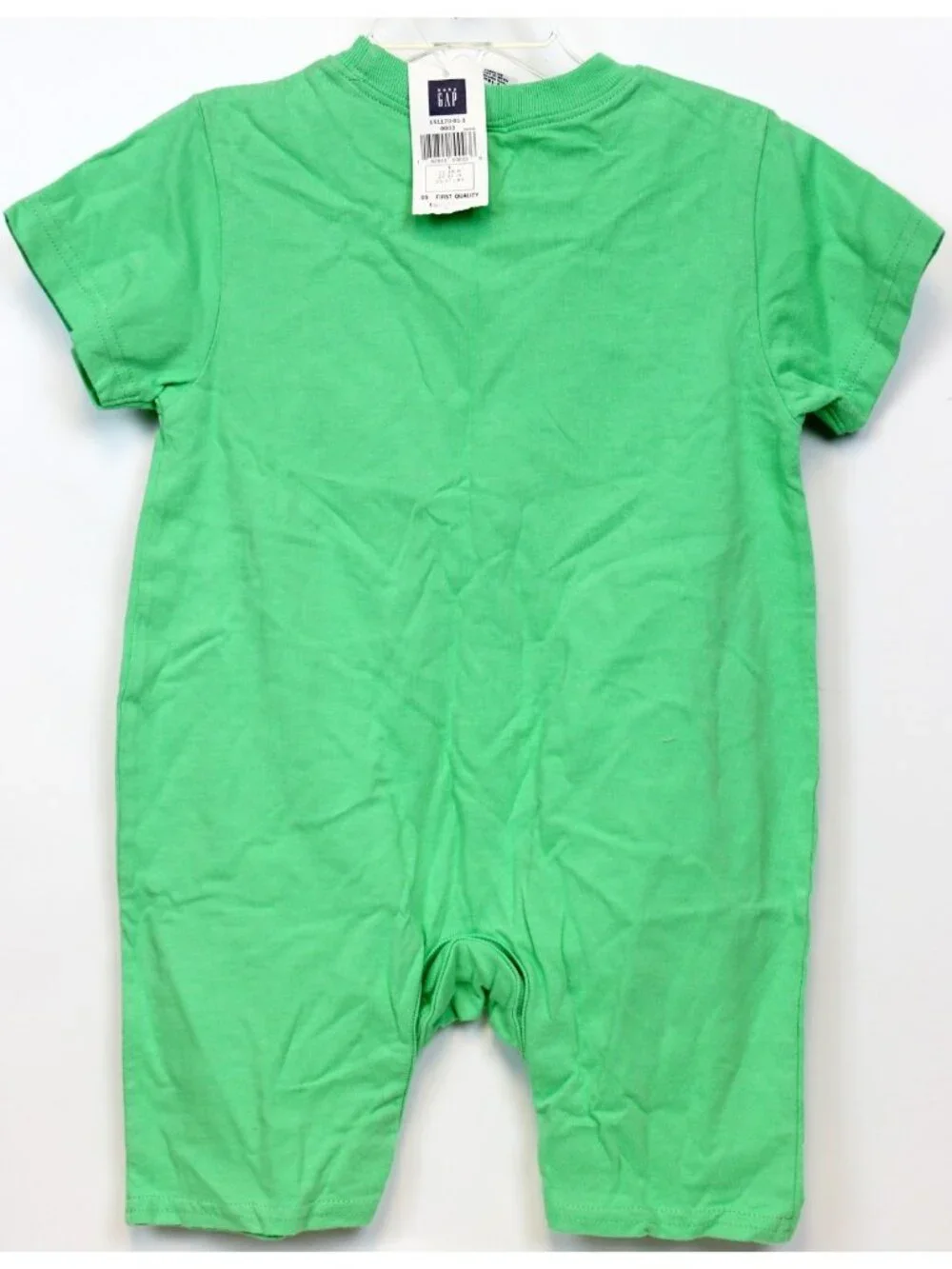 NWT Gap Factory Baby Boy Lg 12-18m Romper Green Fish Tropical Ocean Beach 1pc